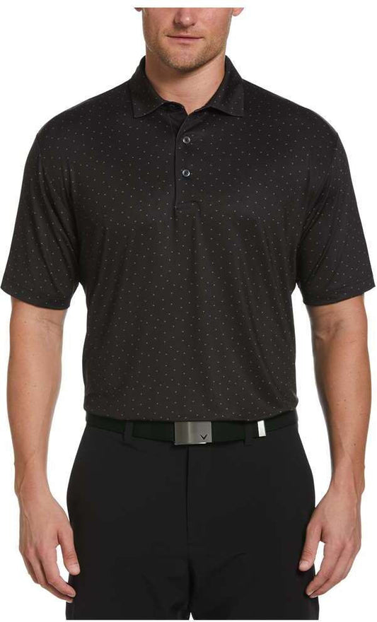 Ss Micro Chev Print Polo