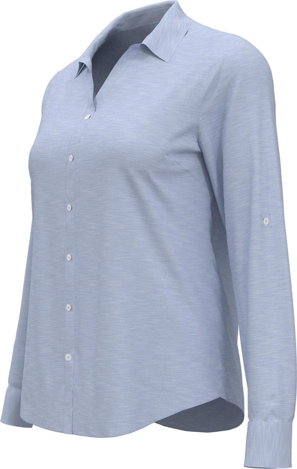 LADIES HEATHERED WOVEN SHIRT