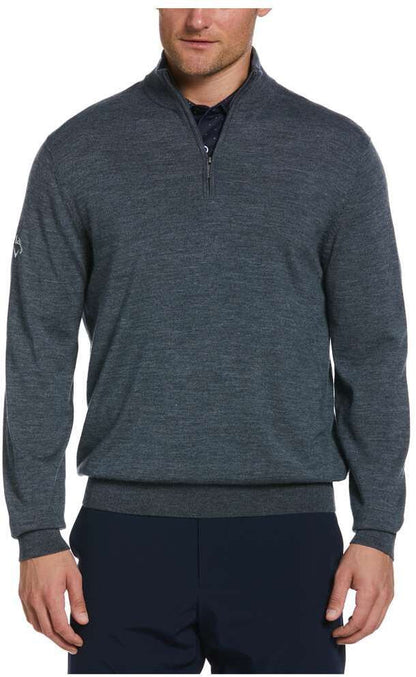 L/S 1/4 MERINO SWEATER