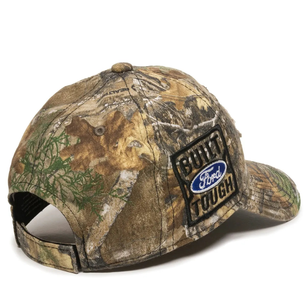 Camouflage cap with Ford logo on a white background