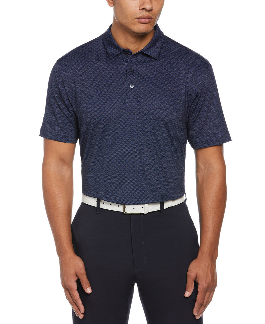 Ss All Over Stitched Chev Polo