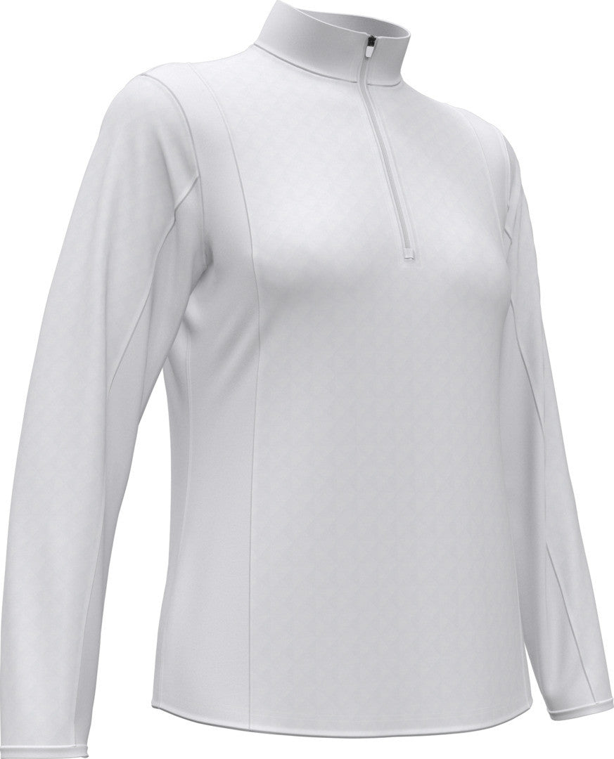 Mid-weight Diamond Quilted Fleece 1/4 Zi