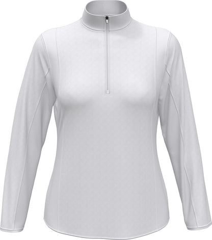 Mid-weight Diamond Quilted Fleece 1/4 Zi