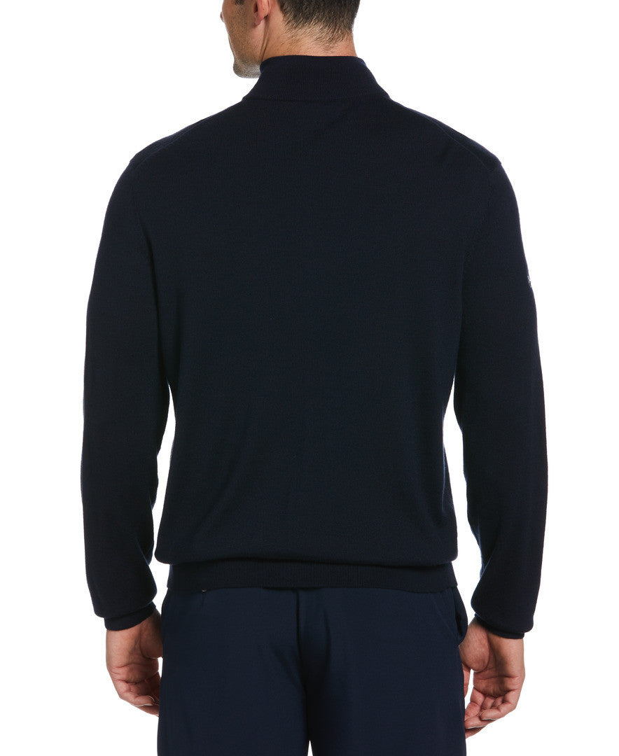 L/S 1/4 MERINO SWEATER