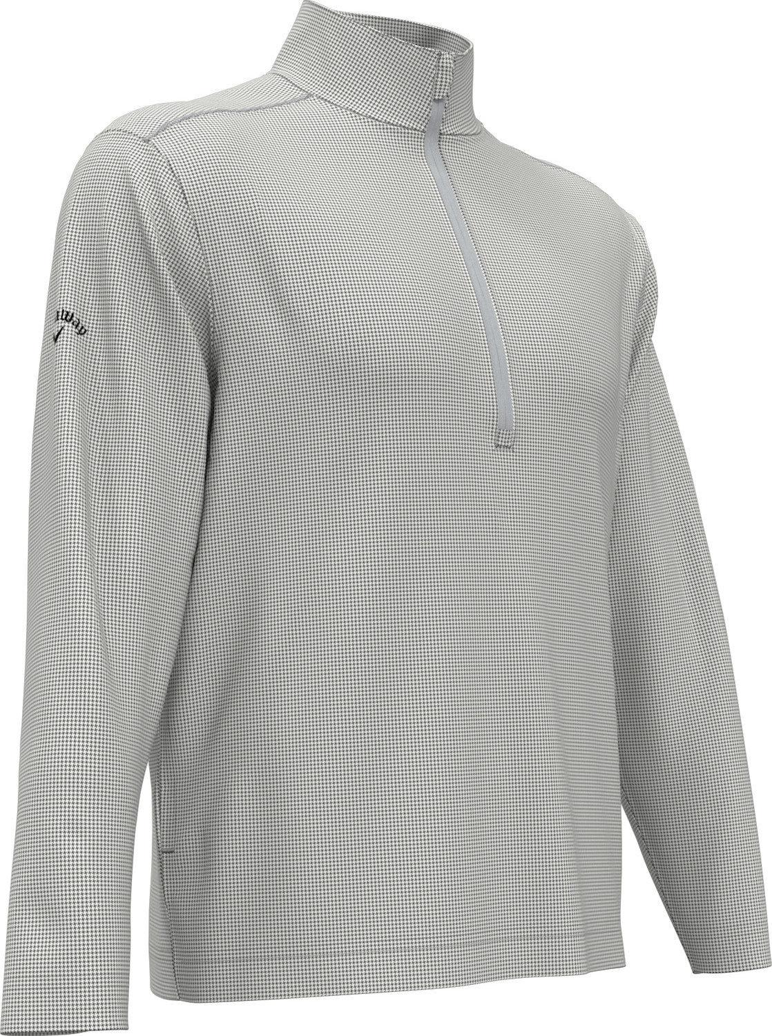 HOUNDSTOOTH 1/4 ZIP PULLOVER