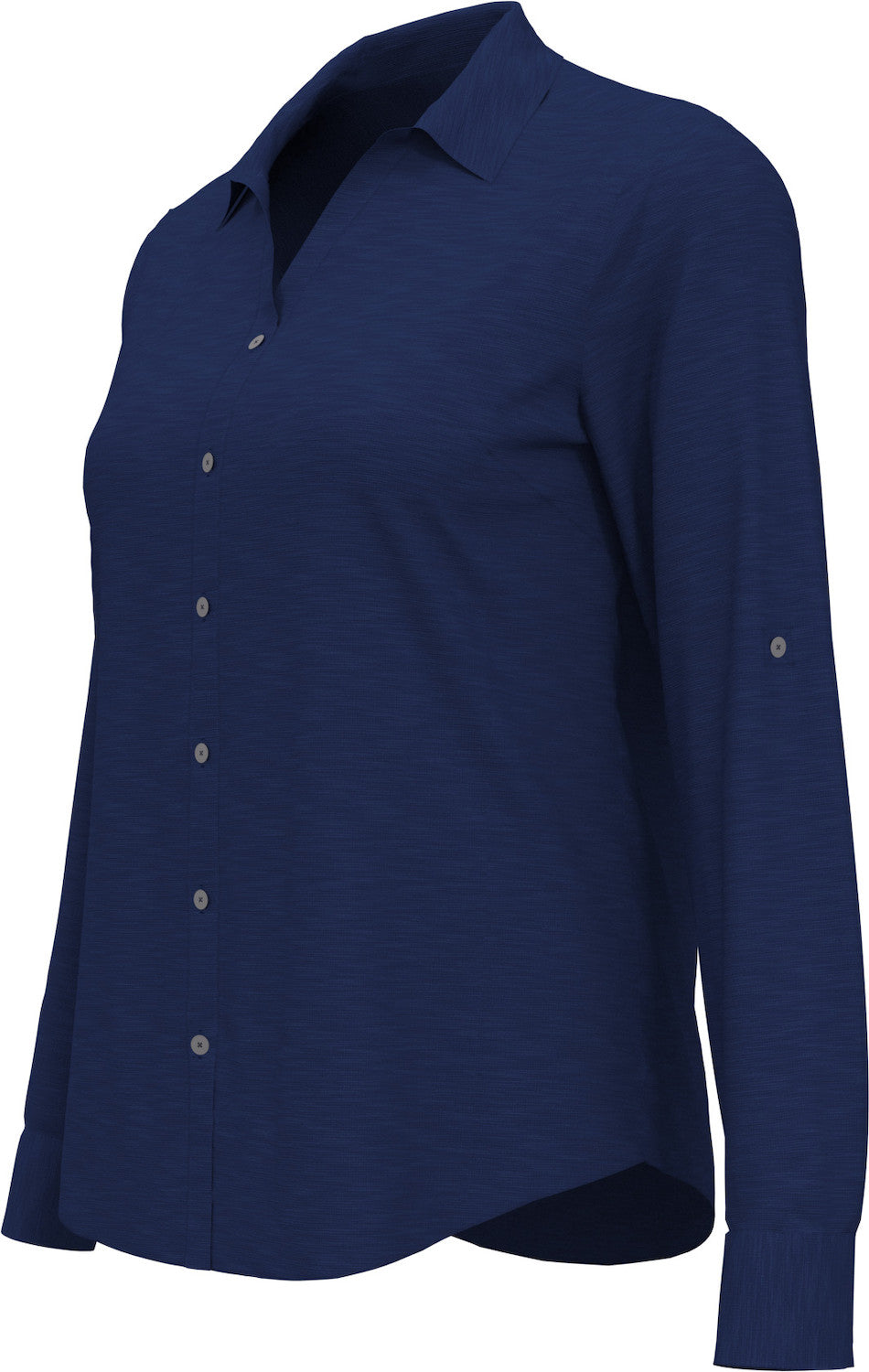 LADIES HEATHERED WOVEN SHIRT