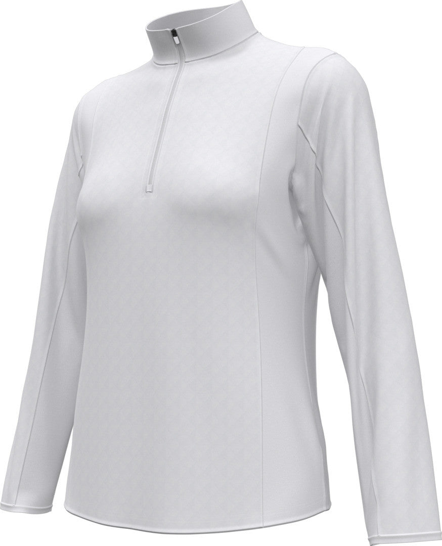 Mid-weight Diamond Quilted Fleece 1/4 Zi