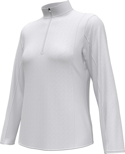 Mid-weight Diamond Quilted Fleece 1/4 Zi