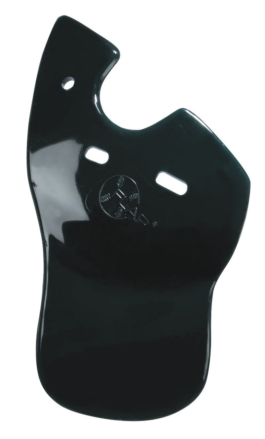 C-Flap® Cheek & Jaw Protection for Left Handed Batter in black color on white background