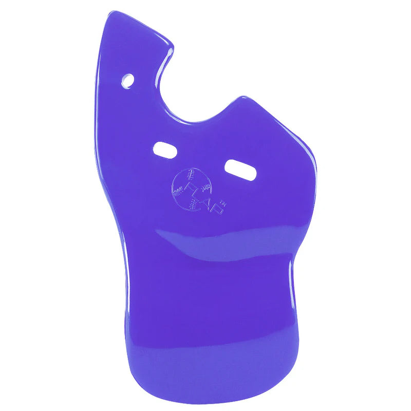 C-Flap® Cheek & Jaw Protection for Left Handed Batter in royal blue color on white background