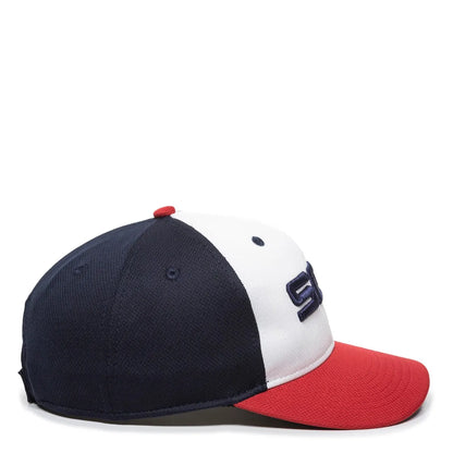 Chicago White MLB 350 OC Sports White/Navy/Red Legacy Vintage Hat Cap Mens Adjustable