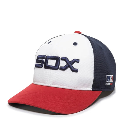 Chicago White MLB 350 OC Sports White/Navy/Red Legacy Vintage Hat Cap Mens Adjustable