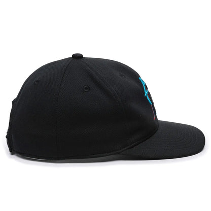 Miami Marlins MLB 350 OC Sports Black Legacy Vintage Hat Cap Mens Adjustable
