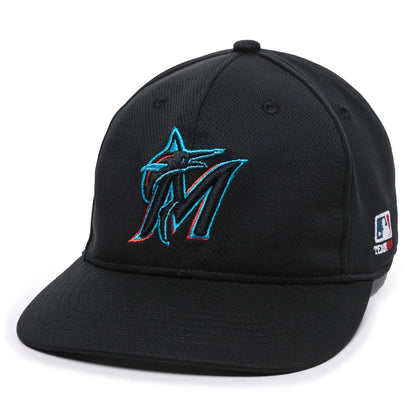 Miami Marlins MLB 350 OC Sports Black Legacy Vintage Hat Cap Mens Adjustable