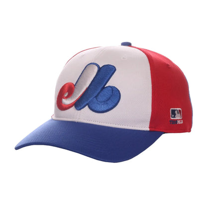 Montreal Expos MLB 350 OC Sports White/Red/Royal Legacy Vintage Hat Cap Mens Adjustable