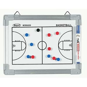 Markwort Mini Basketball Court Board Set strategy board with whiteboard and dry erase components on a white background