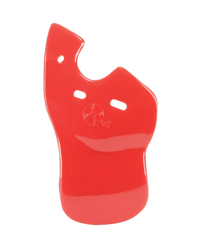 C-Flap® Cheek & Jaw Protection for Right Handed Batter in red color on white background
