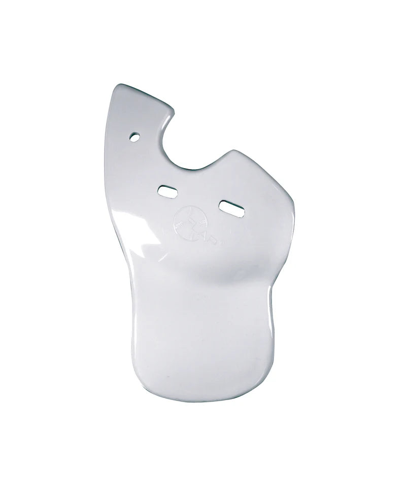 C-Flap® Cheek & Jaw Protection for Left Handed Batter in white color on white background