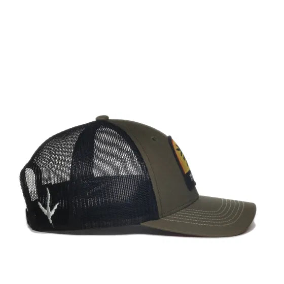 Green NWTF35A Loden Black cap  on a white background