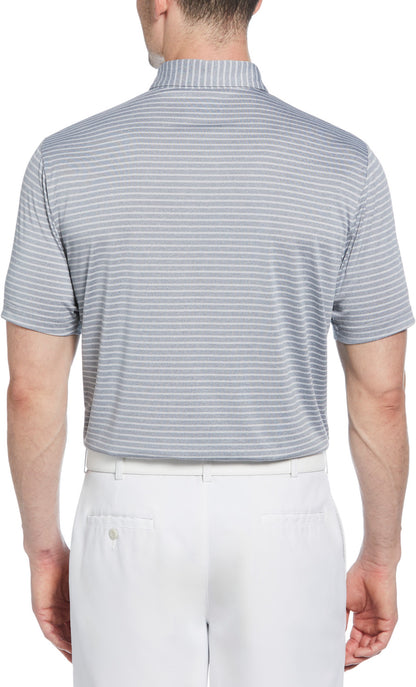 SS HEATHER STRIPE FEEDER POLO