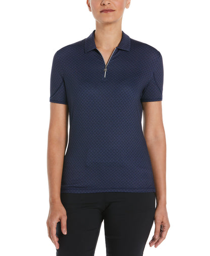 Ss Allover Stitched Chev Polo