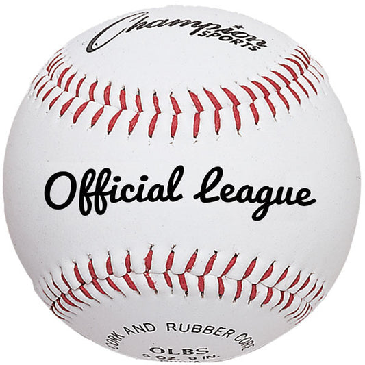 Champion Synthetic Leather Official League Baseballs - Dozen