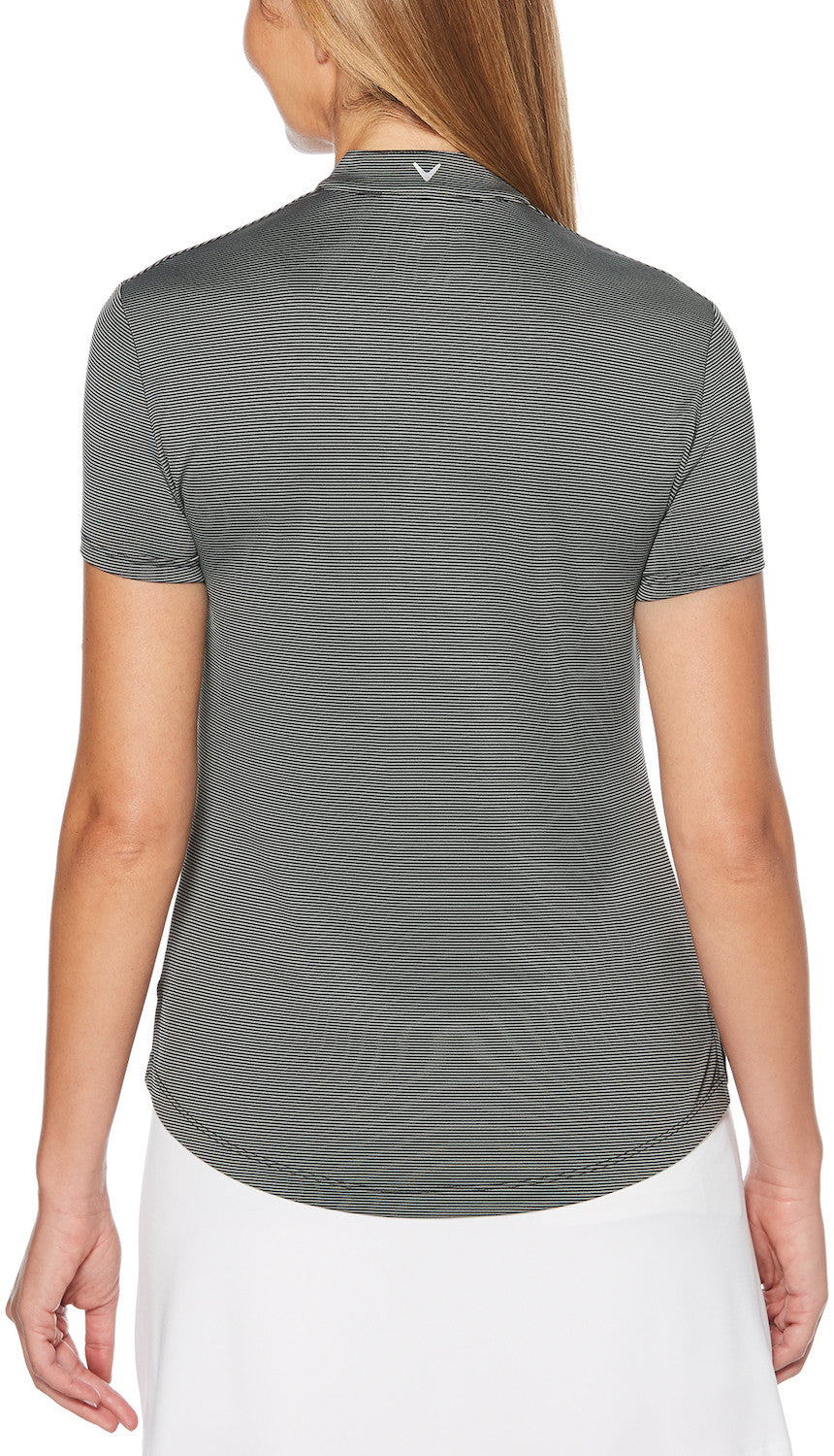 Ladies Fine Line Stripe Polo