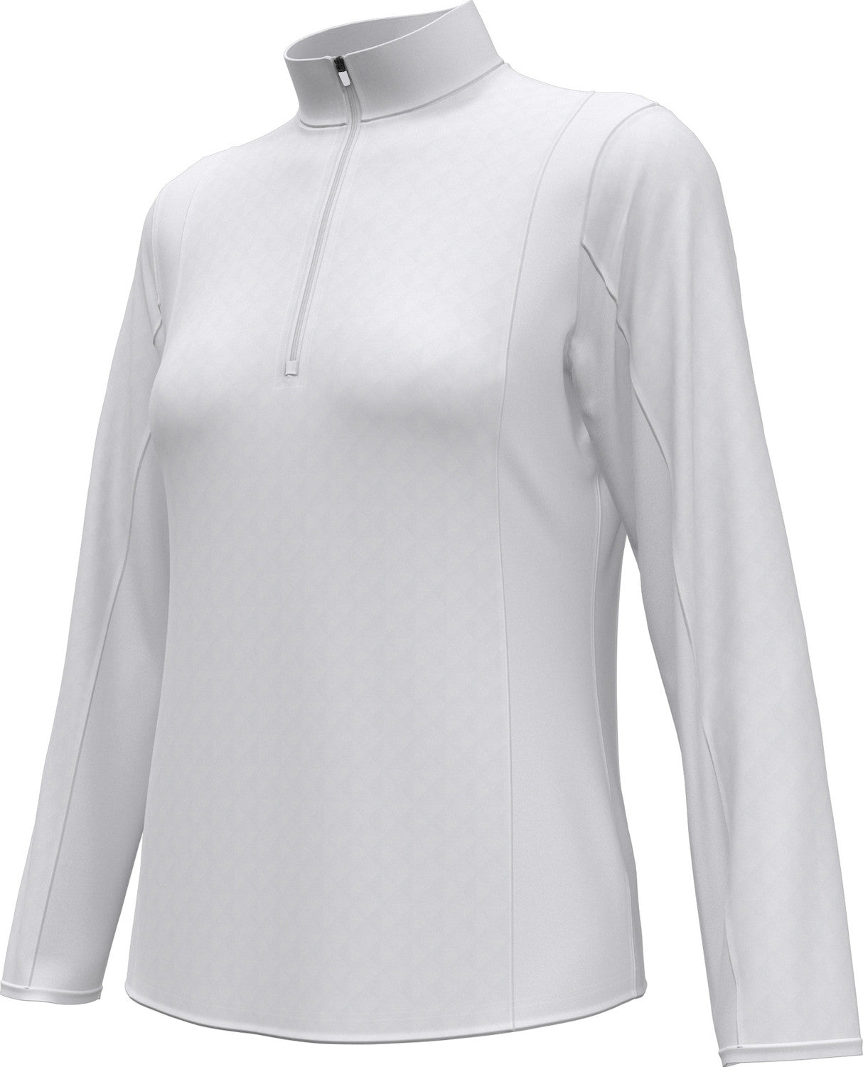 Mid-weight Diamond Quilted Fleece 1/4 Zi