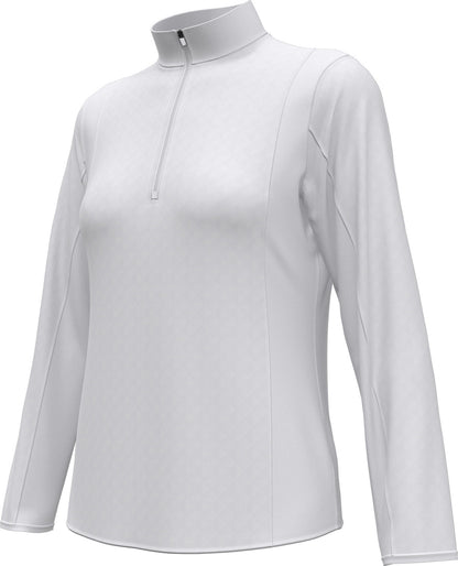 Mid-weight Diamond Quilted Fleece 1/4 Zi