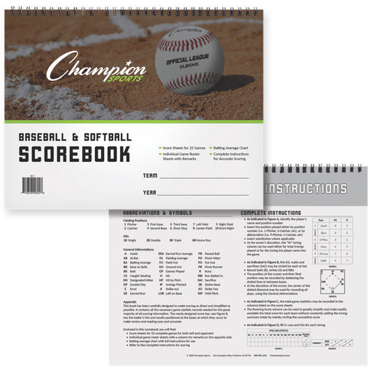 Champion Baseball Score Book