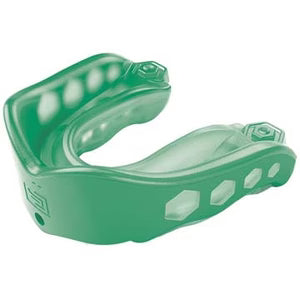 green Shock Doctor Gelmax Convertible Mouthguard on a white background