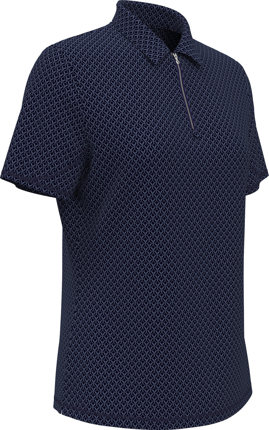 Ss Allover Stitched Chev Polo