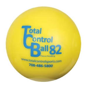 yellow Total Control Ball 82 - 425g - 3.2in on white background