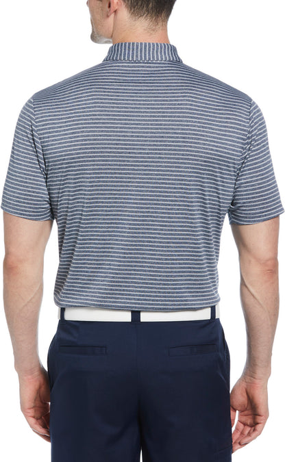 SS HEATHER STRIPE FEEDER POLO