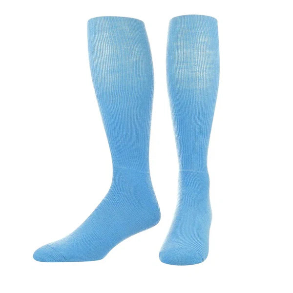  All-Sport Tube Socks in columbia blue color on white background