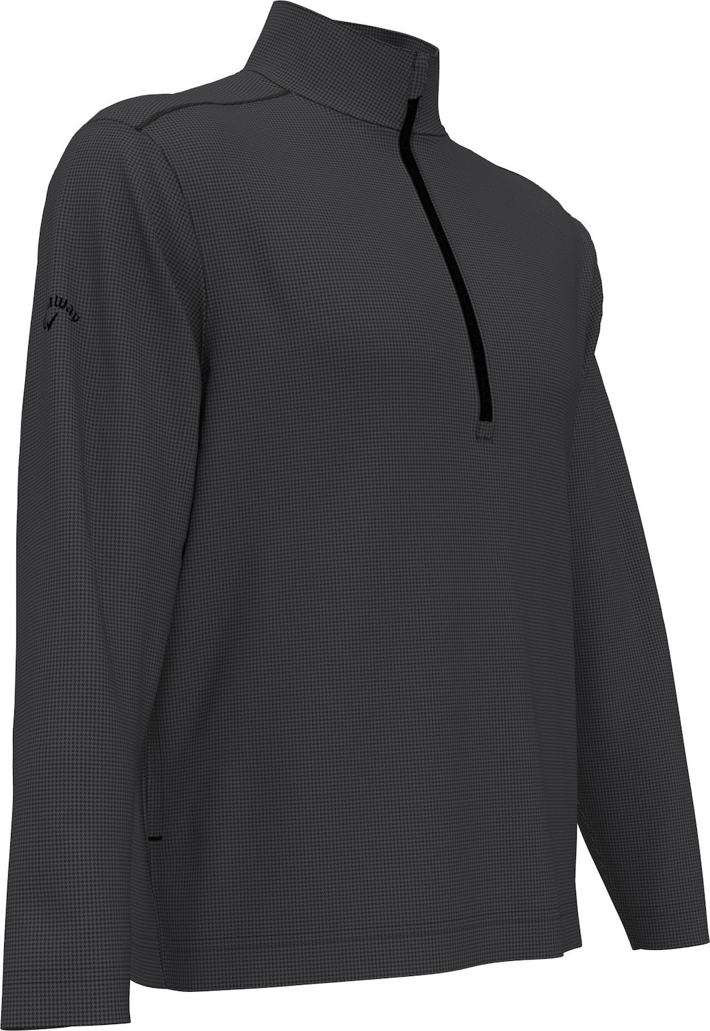 HOUNDSTOOTH 1/4 ZIP PULLOVER