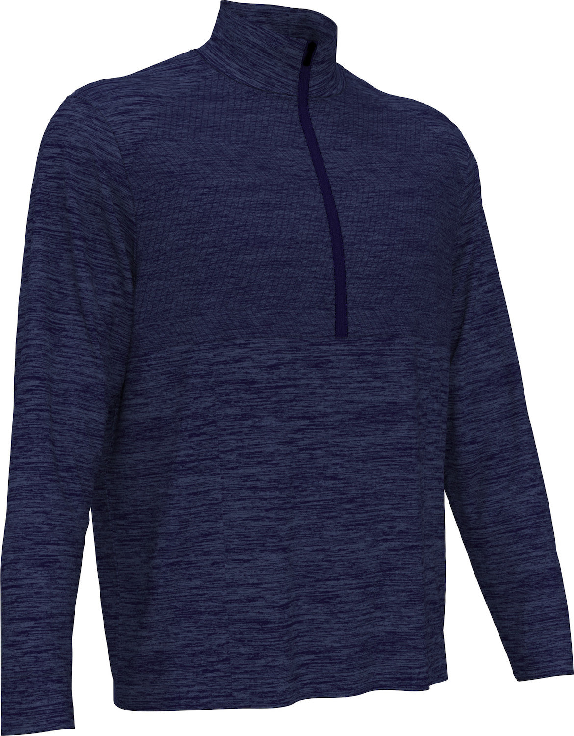 Navy blue Perry Ellis Golf Men’s 1/4 Zip Performance Pullover with a quarter zip on a white background