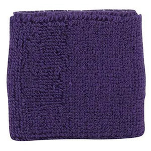 2.5" Extra Thick Cotton Wristbands in navy blue color on white background