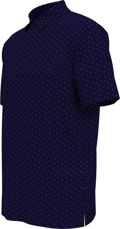 Ss Micro Chev Print Polo