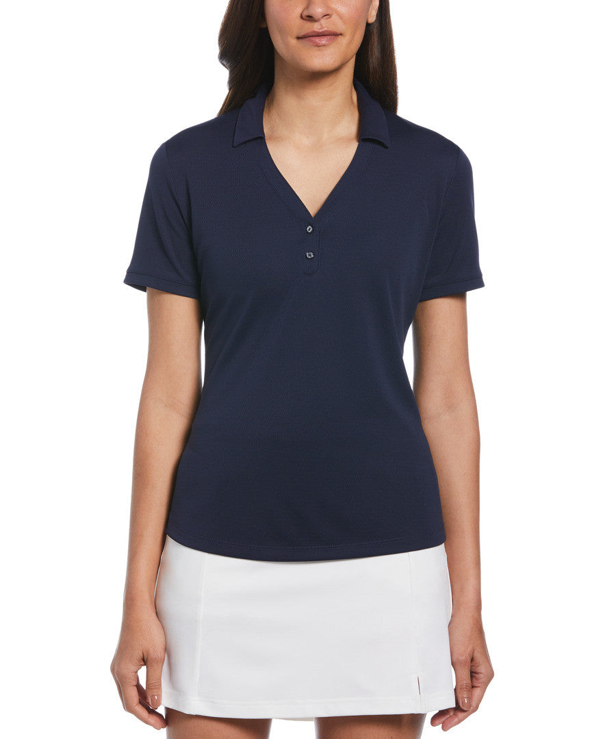 Ladies Micro Texture Polo