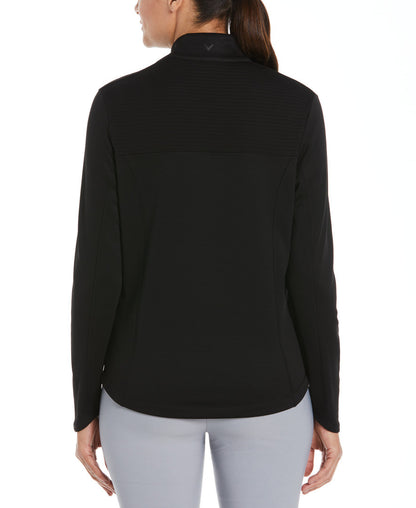 Ladies Ottoman Fleece Pullover