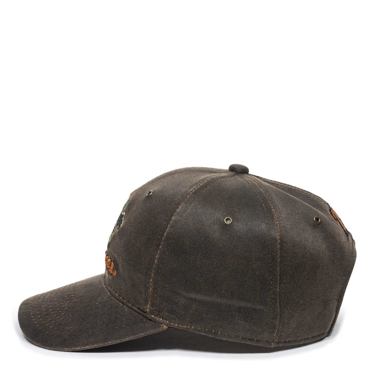 Brown WIN23A-Dark Brown cap on a white background