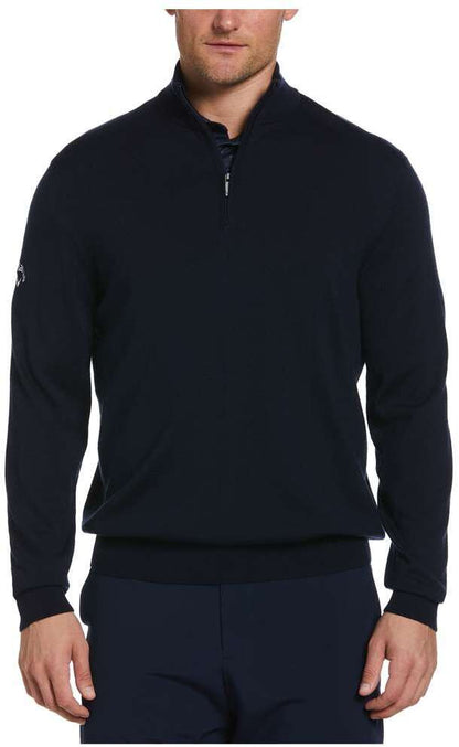 L/S 1/4 MERINO SWEATER